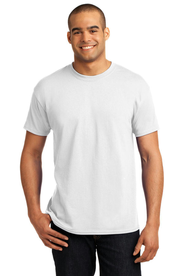 Hanes - EcoSmart 50/50 Cotton/Poly T-Shirt. 5170-T-shirts-White-M-JadeMoghul Inc.