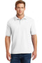 Hanes EcoSmart - 5.2-Ounce Jersey Knit Sport Shirt. 054X-Polos/Knits-White-S-JadeMoghul Inc.