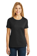 Hanes - Ladies Nano-T Cotton T-Shirt. SL04-T-shirts-Black-3XL-JadeMoghul Inc.