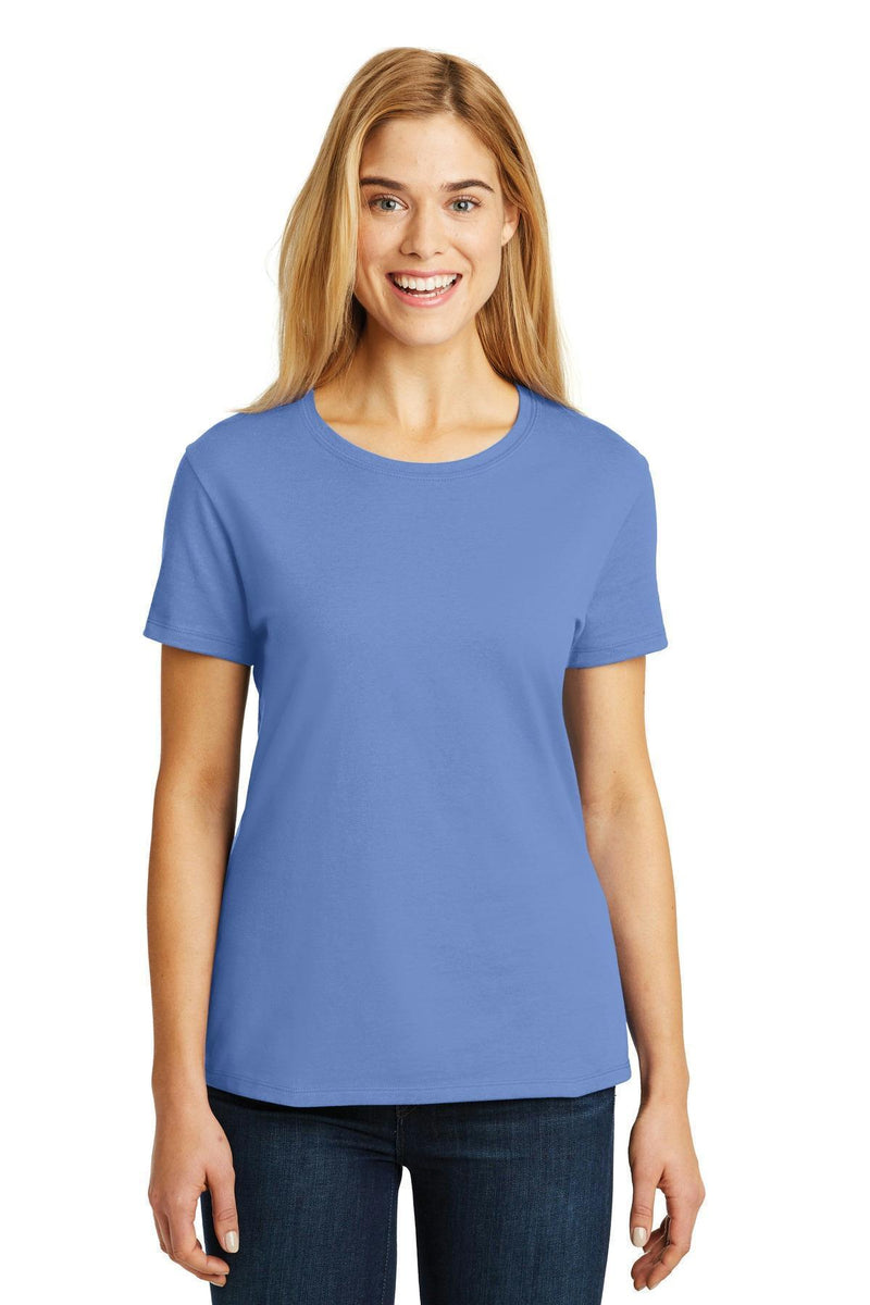 Hanes - Ladies Nano-T Cotton T-Shirt. SL04-T-shirts-Carolina Blue-3XL-JadeMoghul Inc.