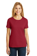 Hanes - Ladies Nano-T Cotton T-Shirt. SL04-T-shirts-Deep Red-3XL-JadeMoghul Inc.