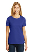 Hanes - Ladies Nano-T Cotton T-Shirt. SL04-T-shirts-Deep Royal-2XL-JadeMoghul Inc.