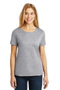 Hanes - Ladies Nano-T Cotton T-Shirt. SL04-T-shirts-Light Steel-3XL-JadeMoghul Inc.