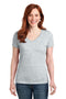 Hanes Ladies Nano-T Cotton V-Neck T-Shirt. S04V-T-shirts-Ash-2XL-JadeMoghul Inc.