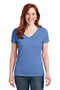 Hanes Ladies Nano-T Cotton V-Neck T-Shirt. S04V-T-shirts-Vintage Blue-2XL-JadeMoghul Inc.