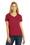 Hanes Ladies Tagless 100% Cotton V-Neck T-Shirt. 5780-T-shirts-Deep Red-3XL-JadeMoghul Inc.