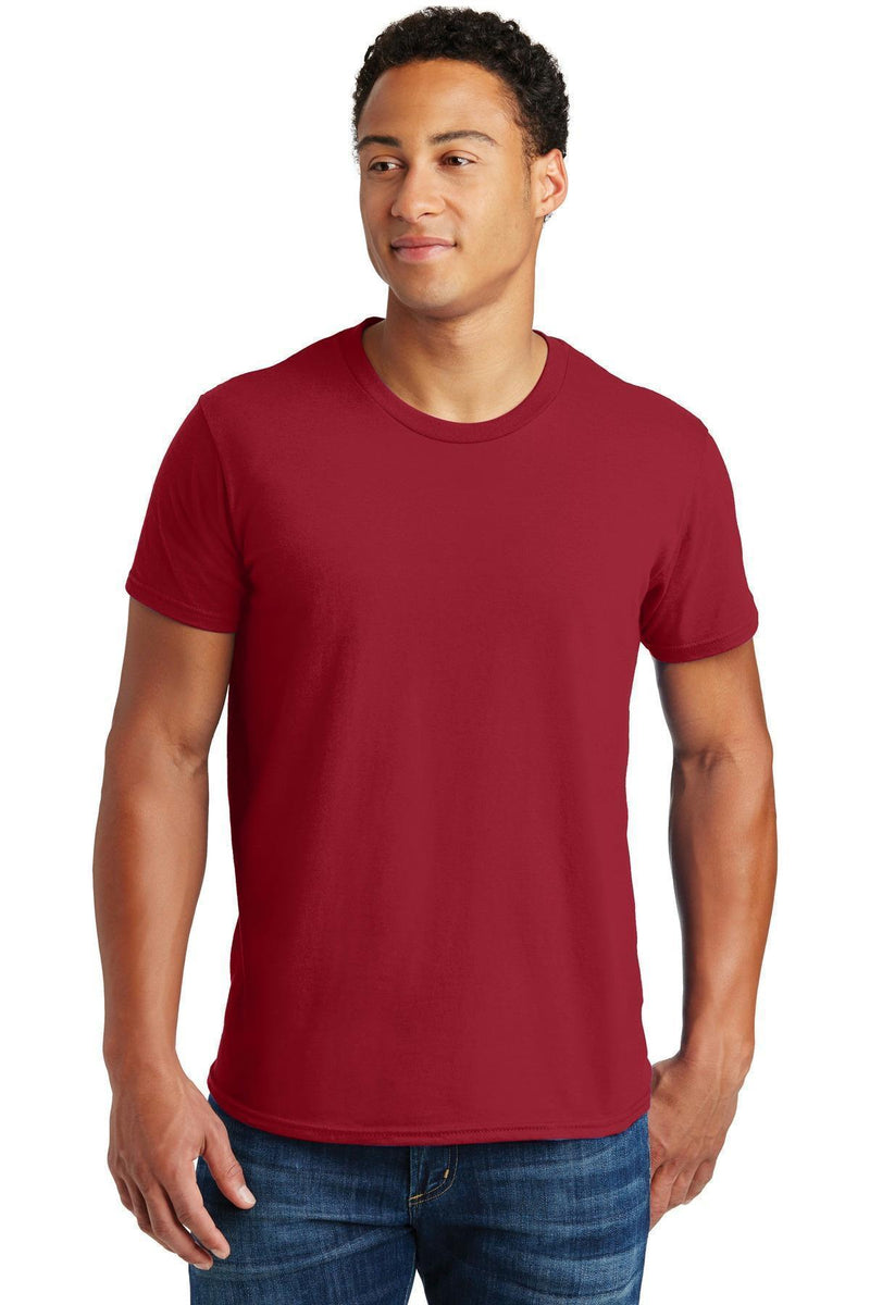 Hanes - Nano-T Cotton T-Shirt. 4980-T-shirts-Deep Red-2XL-JadeMoghul Inc.