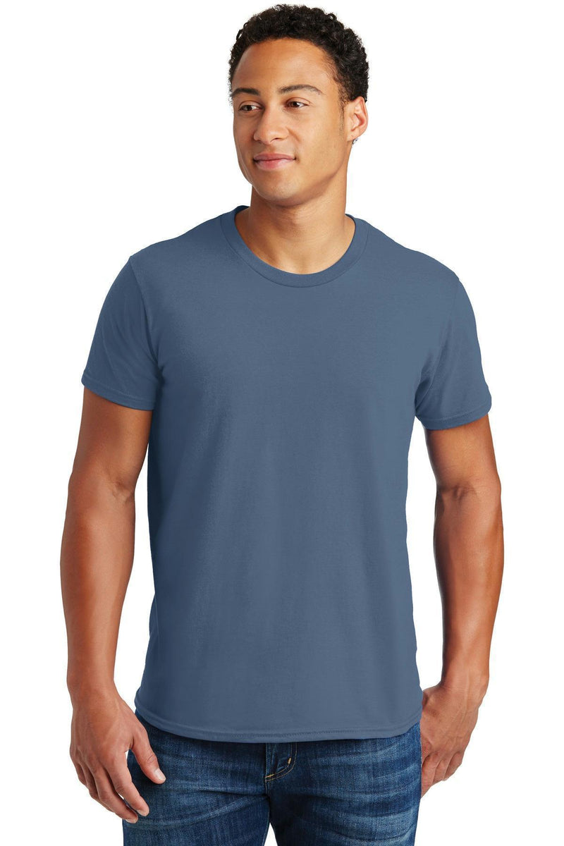 Hanes - Nano-T Cotton T-Shirt. 4980-T-shirts-Denim Blue-2XL-JadeMoghul Inc.