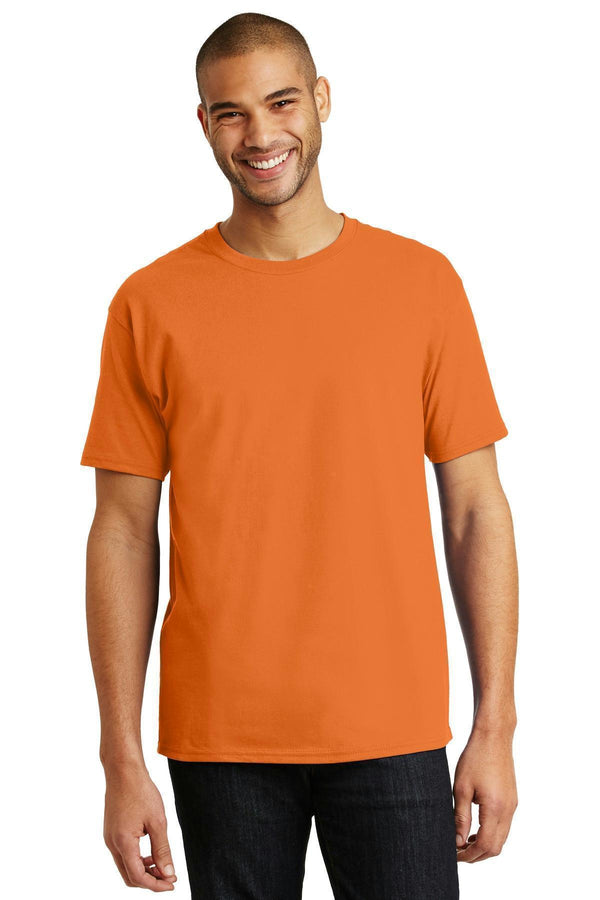 Hanes - Tagless 100% Cotton T-Shirt. 5250-T-shirts-Athletic Orange-3XL-JadeMoghul Inc.