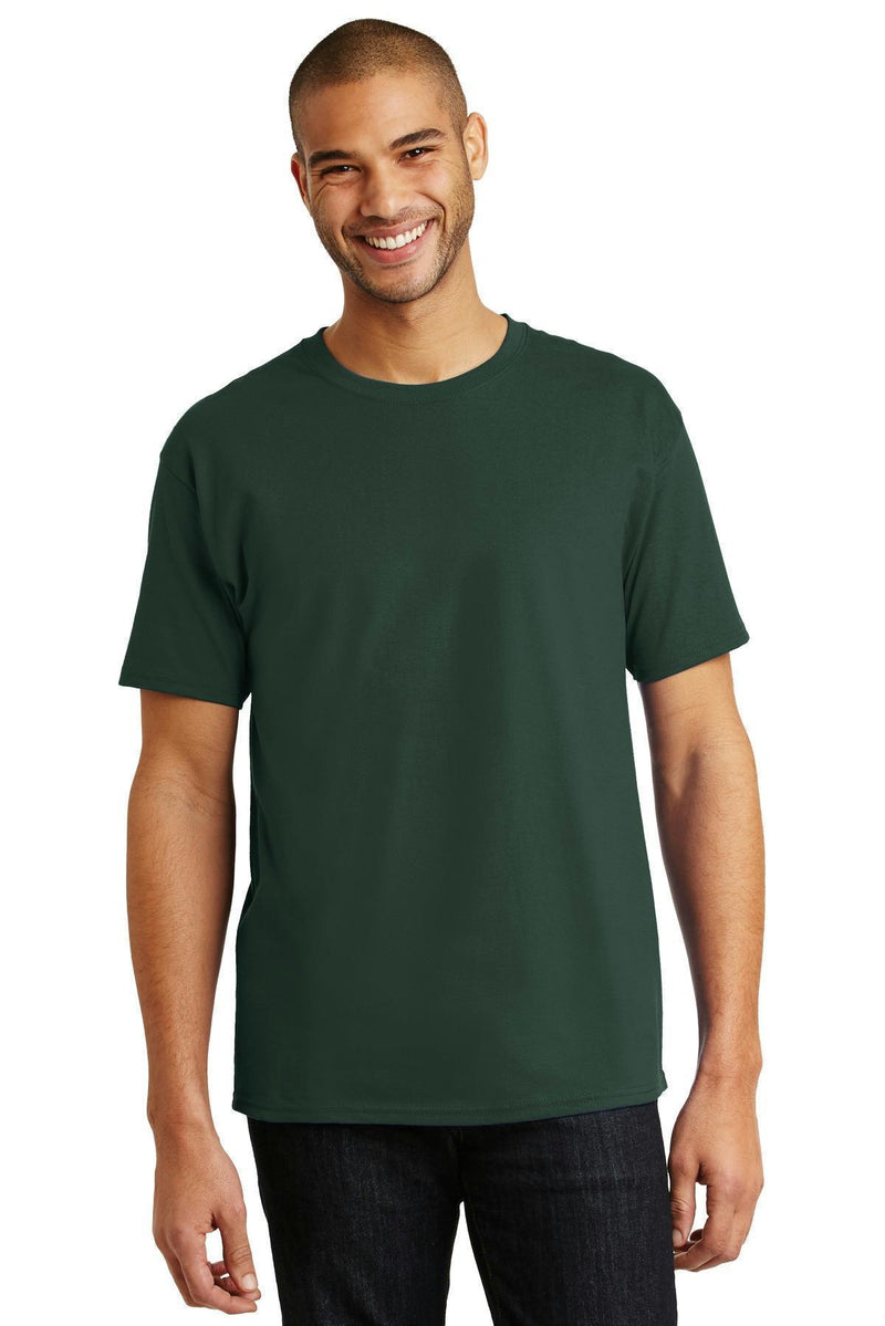 Hanes - Tagless 100% Cotton T-Shirt. 5250-T-shirts-Deep Forest-3XL-JadeMoghul Inc.