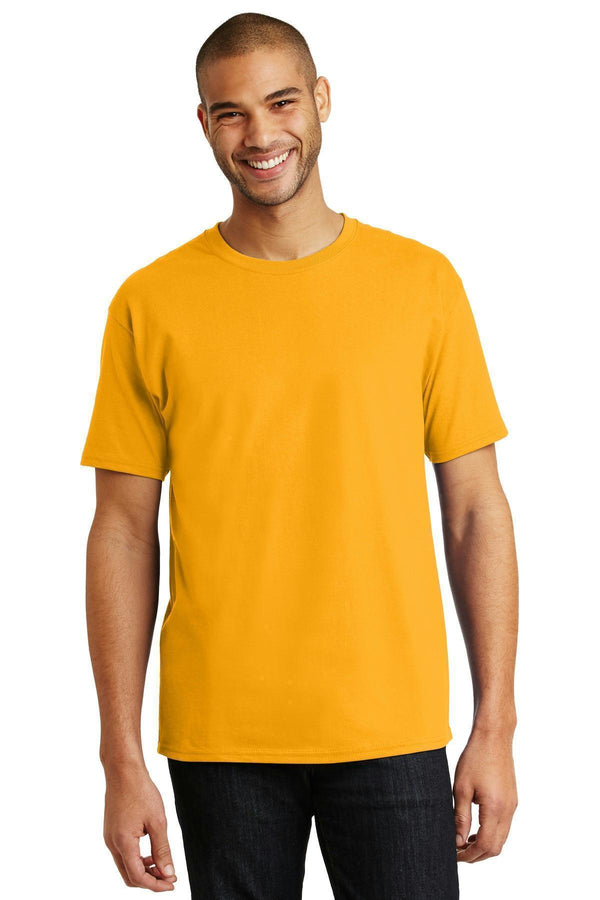 Hanes - Tagless 100% Cotton T-Shirt. 5250-T-shirts-Gold-4XL-JadeMoghul Inc.