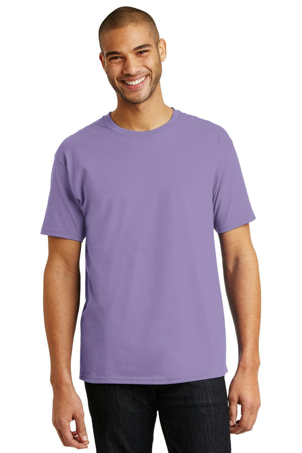 Hanes - Tagless 100% Cotton T-Shirt. 5250-T-shirts-Lavender-2XL-JadeMoghul Inc.
