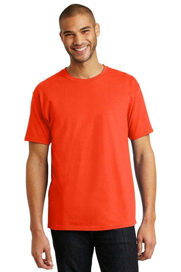 Hanes - Tagless 100% Cotton T-Shirt. 5250-T-shirts-Orange-4XL-JadeMoghul Inc.