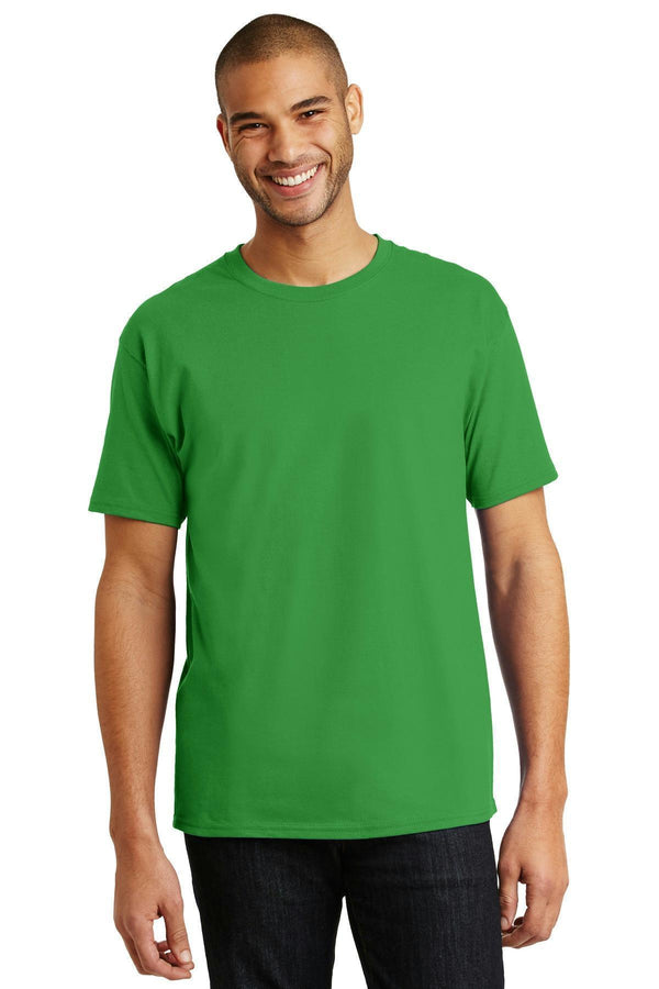 Hanes - Tagless 100% Cotton T-Shirt. 5250-T-shirts-Shamrock Green-2XL-JadeMoghul Inc.