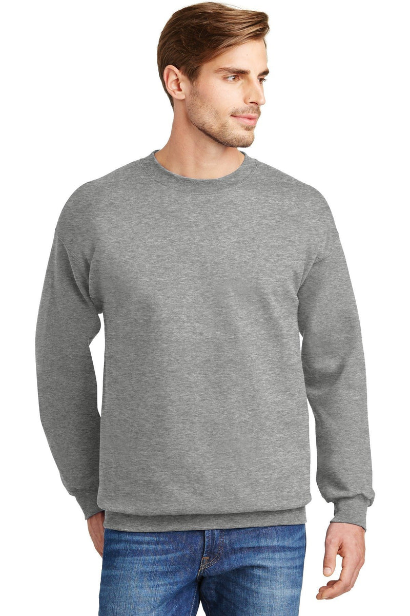 Hanes Ultimate Cotton - Crewneck Sweatshirt. F260-Sweatshirts/Fleece-Light Steel*-S-JadeMoghul Inc.