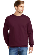 Hanes Ultimate Cotton - Crewneck Sweatshirt. F260-Sweatshirts/Fleece-Maroon-3XL-JadeMoghul Inc.