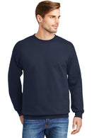 Hanes Ultimate Cotton - Crewneck Sweatshirt. F260-Sweatshirts/Fleece-Navy-2XL-JadeMoghul Inc.