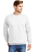 Hanes Ultimate Cotton - Crewneck Sweatshirt. F260-Sweatshirts/Fleece-White-S-JadeMoghul Inc.