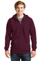 Hanes Ultimate Cotton - Full-Zip Hooded Sweatshirt. F283-Sweatshirts/Fleece-Maroon-3XL-JadeMoghul Inc.