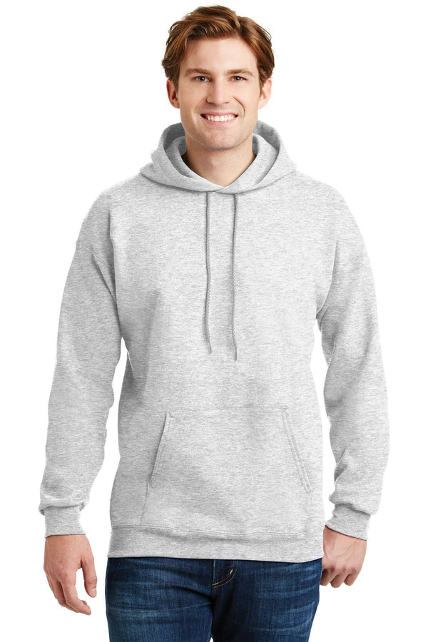 Hanes Ultimate Cotton - Pullover Hooded Sweatshirt. F170-Sweatshirts/Fleece-Ash-S-JadeMoghul Inc.
