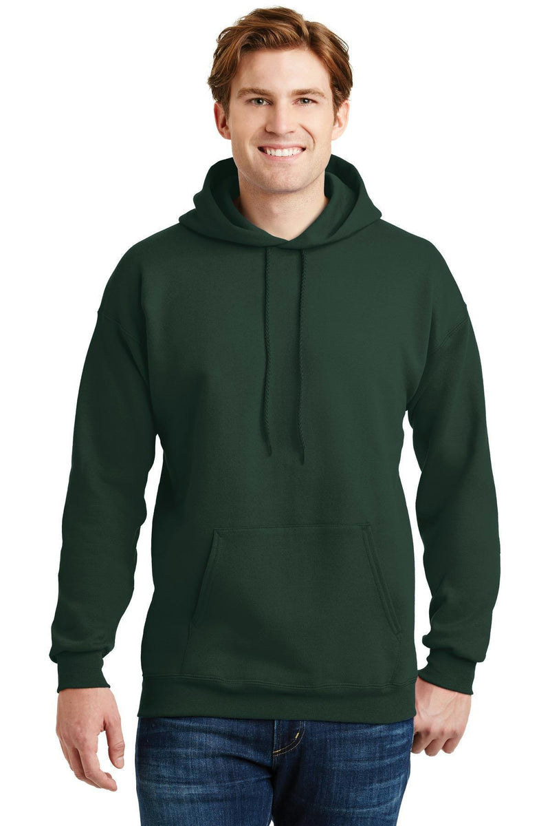 Hanes Ultimate Cotton - Pullover Hooded Sweatshirt. F170-Sweatshirts/Fleece-Deep Forest-3XL-JadeMoghul Inc.