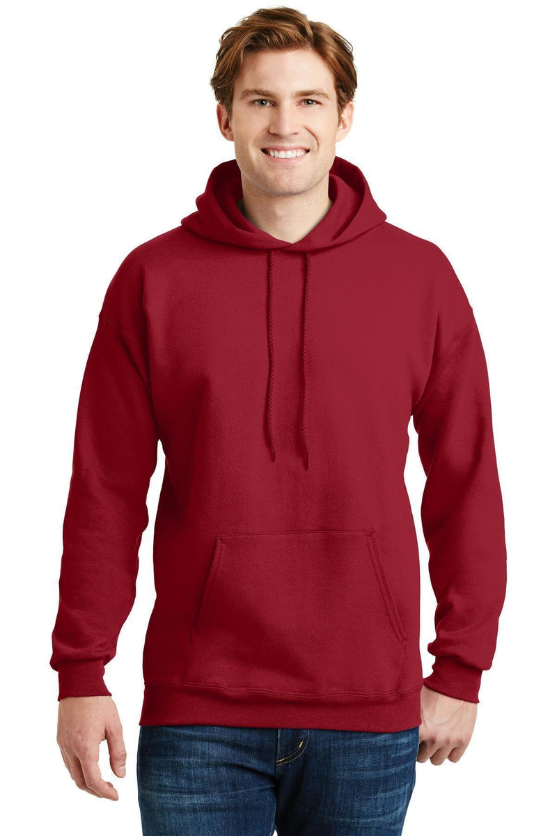 Hanes Ultimate Cotton - Pullover Hooded Sweatshirt. F170-Sweatshirts/Fleece-Deep Red-3XL-JadeMoghul Inc.