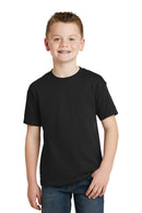 Hanes - Youth Ecomart 50/50 Cotton Poly T-Shirt. 5370-Youth-Black-XL-JadeMoghul Inc.