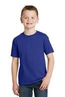 Hanes - Youth Ecomart 50/50 Cotton Poly T-Shirt. 5370-Youth-Deep Royal-XL-JadeMoghul Inc.