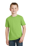 Hanes - Youth Ecomart 50/50 Cotton Poly T-Shirt. 5370-Youth-Lime-XL-JadeMoghul Inc.