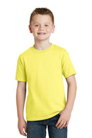 Hanes - Youth Ecomart 50/50 Cotton Poly T-Shirt. 5370-Youth-Yellow-XL-JadeMoghul Inc.