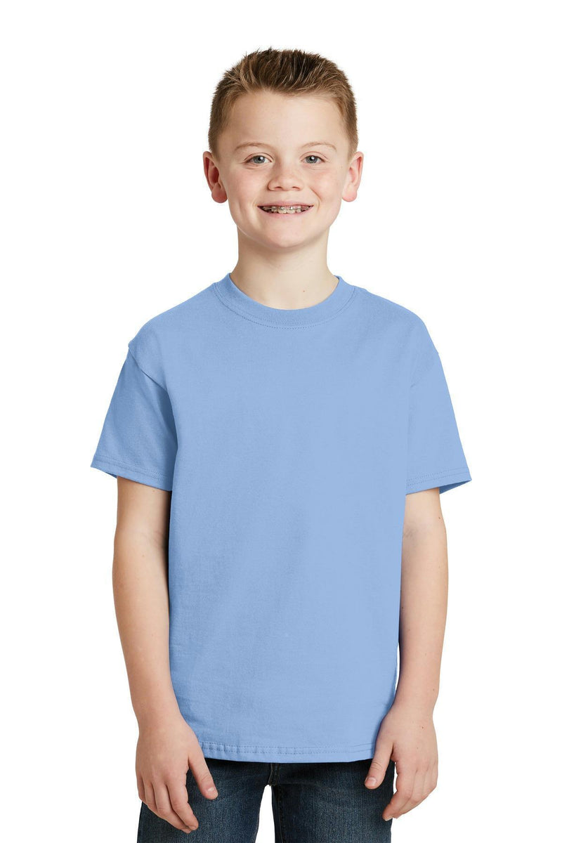Hanes - Youth Tagless 100% Cotton T-Shirt. 5450-T-shirts-Light Blue-M-JadeMoghul Inc.