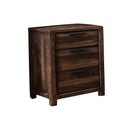 Hankinson Transitional Style Night Stand, Rustic Natural Tone-Nightstands and Bedside Tables-Rustic Natural Tone-Solid Wood Wood Veneer & Others-JadeMoghul Inc.