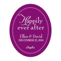 Happily Ever After Frame Sticker Indigo Blue (Pack of 1)-Wedding Favor Stationery-Aqua Blue-JadeMoghul Inc.