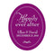 Happily Ever After Frame Sticker Indigo Blue (Pack of 1)-Wedding Favor Stationery-Chocolate Brown-JadeMoghul Inc.