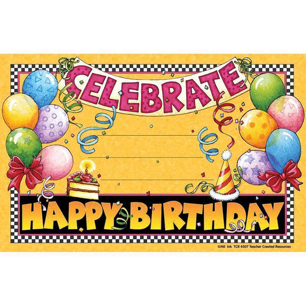 HAPPY BIRTHDAY AWARDS 25PK-Learning Materials-JadeMoghul Inc.