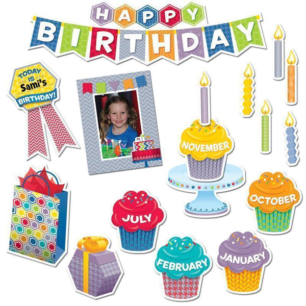 HAPPY BIRTHDAY MINI BULLETIN BOARD-Learning Materials-JadeMoghul Inc.