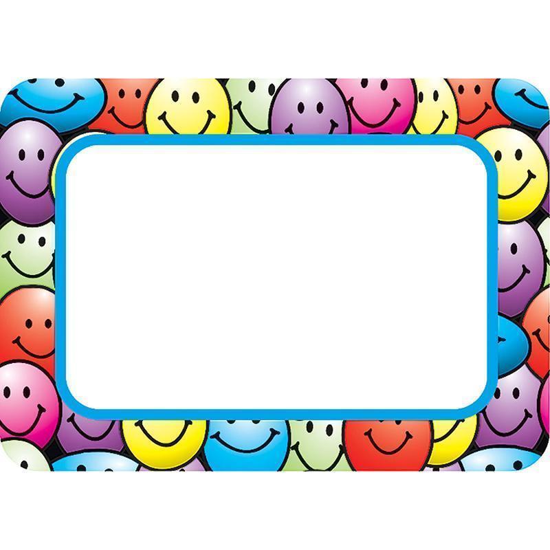 HAPPY FACES NAME TAGS LABELS-Learning Materials-JadeMoghul Inc.