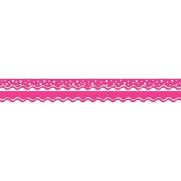 HAPPY HOT PINK BORDER DOUBLE-SIDED-Childrens Books & Music-JadeMoghul Inc.