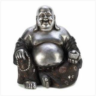 Living Room Decor Happy Sitting Buddha Statue