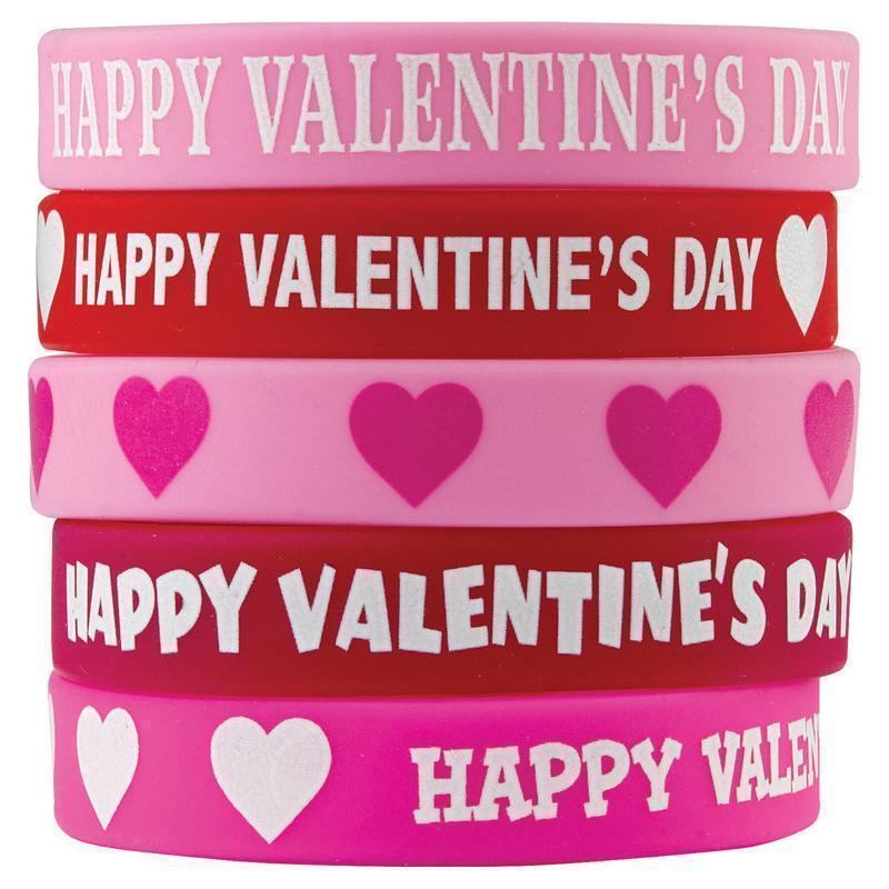 HAPPY VALENTINES DAY WRISTBANDS-Learning Materials-JadeMoghul Inc.