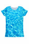 Harmony Song Zoe Blue Water Print Eco T-Shirt - Women-Harmony Song-XS-Blue-JadeMoghul Inc.