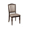 Harrington Transitional Side Chair With Pvc, Dark Walnut, Set Of 2-Armchairs and Accent Chairs-Dark Walnut-Leatherette Solid Wood Wood Veneer & Others-JadeMoghul Inc.