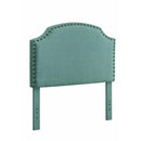 Hasselt Blue Twin Size Headboard-Headboards-Blue-Polyster Wood-JadeMoghul Inc.