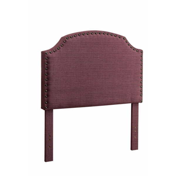 Hasselt King Headboard, Purple-Headboards-Purple-Polyester wood-JadeMoghul Inc.