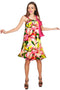 Havana Flash Melody Summer Chiffon Dress - Women-Havana Flash-XS-Green/Pink/Yellow-JadeMoghul Inc.