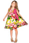 Havana Flash Melody Swing Chiffon Mommy and Me Dresses-Havana Flash-18M/2-Green/Pink/Yellow-JadeMoghul Inc.
