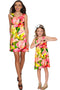 Havana Flash Sanibel Empire Waist Mommy and Me Dress-Havana Flash-18M/2-Green/Pink/Yellow-JadeMoghul Inc.