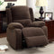 Haven Transitional Recliner, Dark Brown-Recliner Chairs-Dark Brown-PolyesterFlannelette-JadeMoghul Inc.