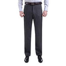 HCXY2018 men's summer thin section soft and comfortable casual pants men business trousers male large size 30-40-Black ash-30-JadeMoghul Inc.