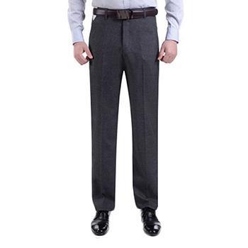 HCXY2018 men's summer thin section soft and comfortable casual pants men business trousers male large size 30-40-Black ash-30-JadeMoghul Inc.
